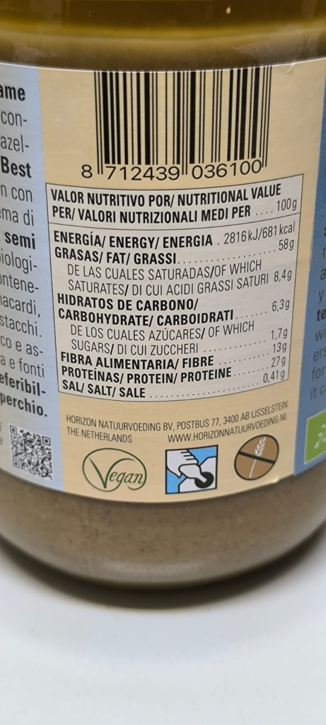 TAHIN TOSTADO Monki (650 gr)