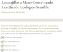 LAVAVAJILLAS A MANO CONCENTRADO SENSIBLE Solyeco (2 L)