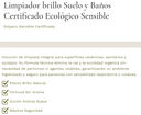 LIMPIADOR BRILLO SUELOS Y BAÑOS SENSIBLE Solyeco (5 L)