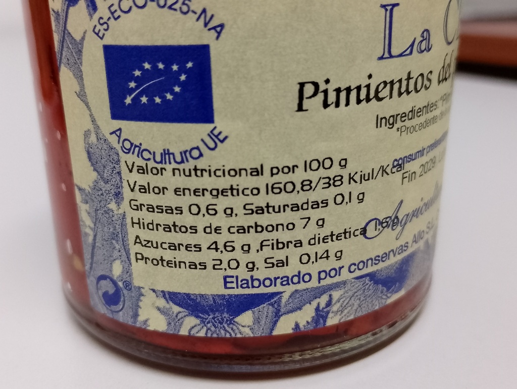 PIMIENTO DEL PIQUILLO EN TIRAS La churta (215 gr)