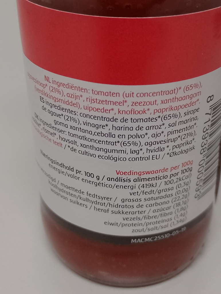 KETCHUP DE MACHANDEL (340 gr)