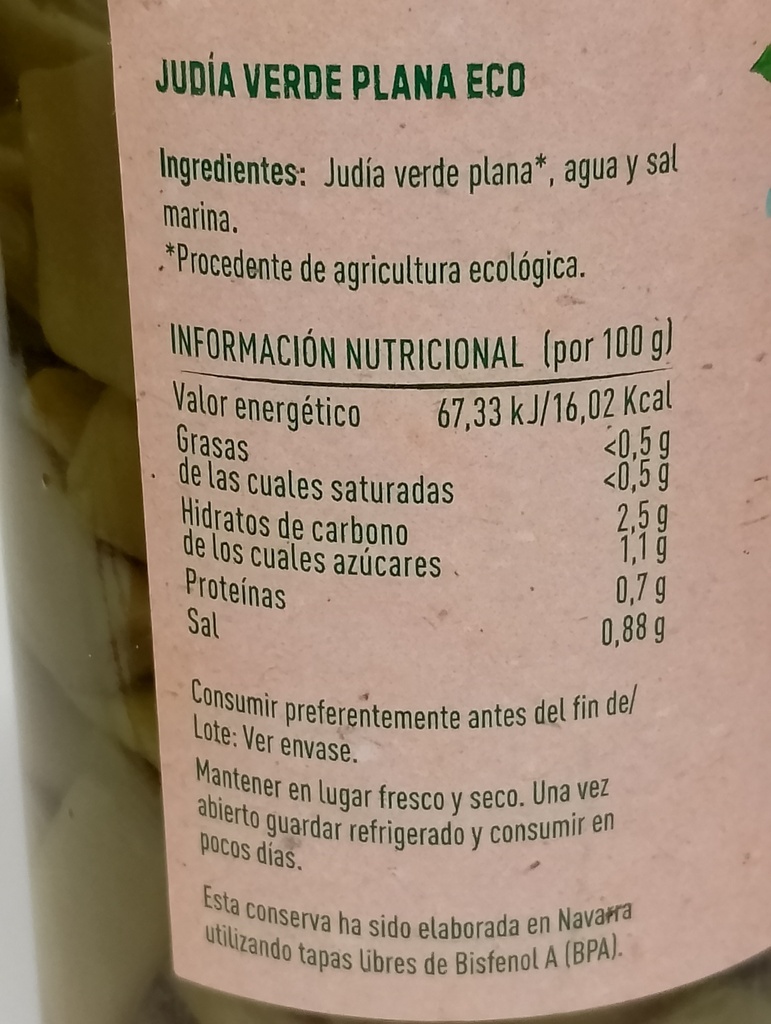 JUDÍAS VERDES Gumendi (660 gr)