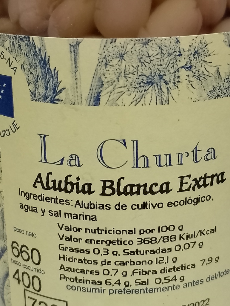 ALUBIA BLANCA AL NATURAL La churta (660 gr)