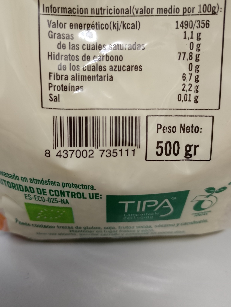 ARROZ BASMATI BLANCO Gumendi (500gr)