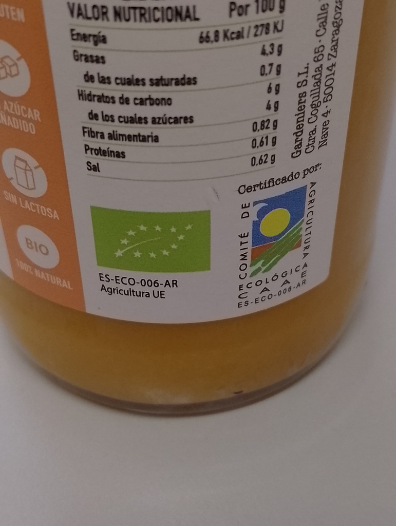 CREMA DE CALABAZA Y MANZANA Gardeniers (490 gr)