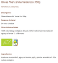ACEITUNA MANZANILLA Cal Valls (200gr)