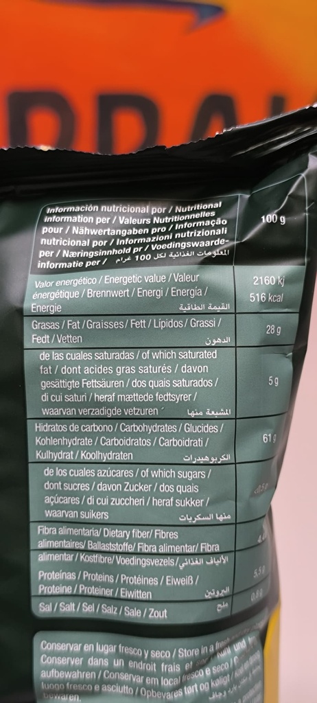 PATATAS FRITAS EN ACEITE OLIVA (100 gr) 