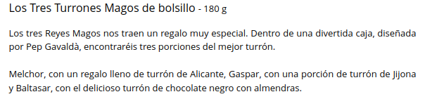 TURRON 3 REYES Massaxuxes (180 gr)