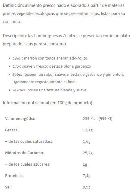 FALAFEL PICANTE Zuaitzo (200 g)