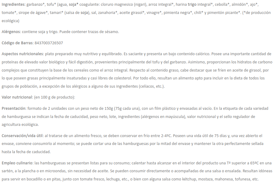 FALAFEL PICANTE Zuaitzo (200 g)