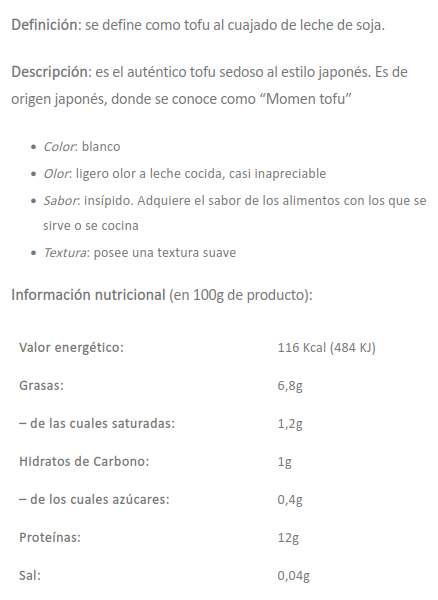 TOFU MOMEN Zuaitzo (250 gr)