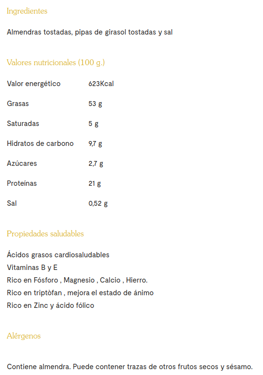 CREMA DE PIPAS Y ALMENDRA (210 g)