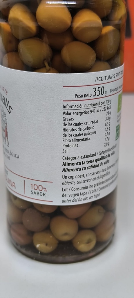 ACEITUNA ARBEQUINA (350 gr)
