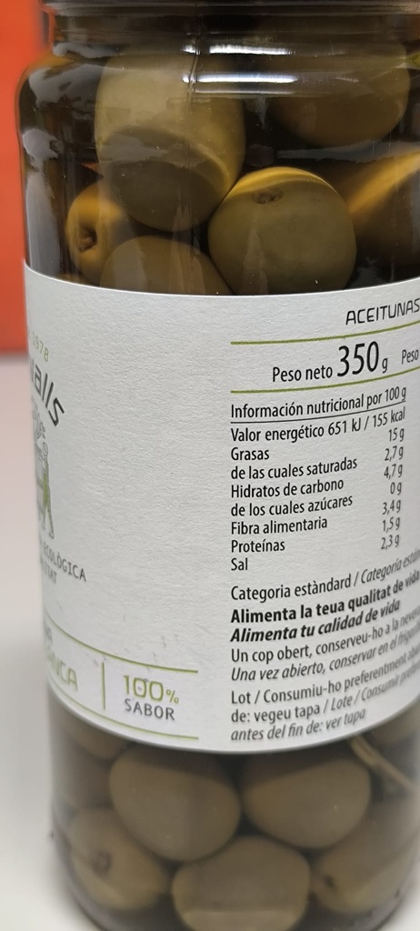 ACEITUNA HOJIBLANCA (200 gr)