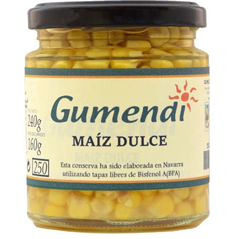 MAIZ EN CONSERVA Gumendi (250 gr)