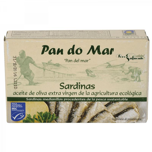 SARDINILLAS EN ACEITE DE OLIVA Pan do mar