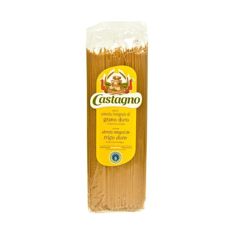 ESPAGUETI DE SEMOLA INTEGRAL Castagno (500 g)