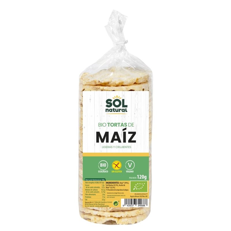 TORTITAS DE MAIZ Sol Natural ( 120 g)