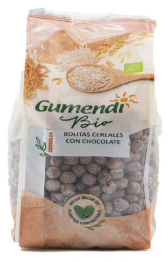 BOLITAS DE CEREALES CON CHOCOLATE Gumendi (225 gr)