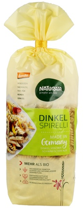 ESPIRALES ESPELTA INTEGRAL Naturata (500 g) Demeter