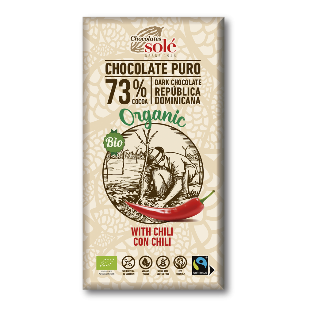 CHOCOLATE 73 % CON CHILI Solé (100 g)