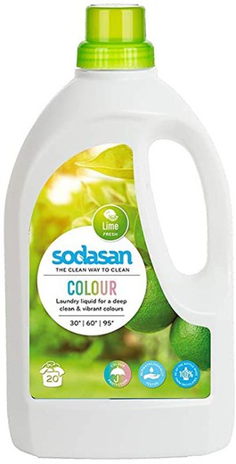 DETERGENTE LIMA LIQUIDO COLOR Sodasan (1,5 L)