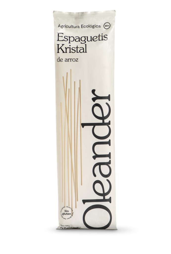 ESPAGUETI DE ARROZ SIN GLUTEN KRISTAL Oleander (250 g)