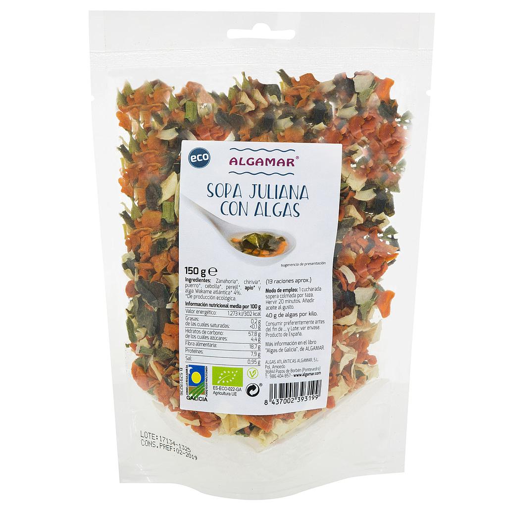 SOPA JULIANA CON ALGAS Algamar (150 g) Cad 30/4.