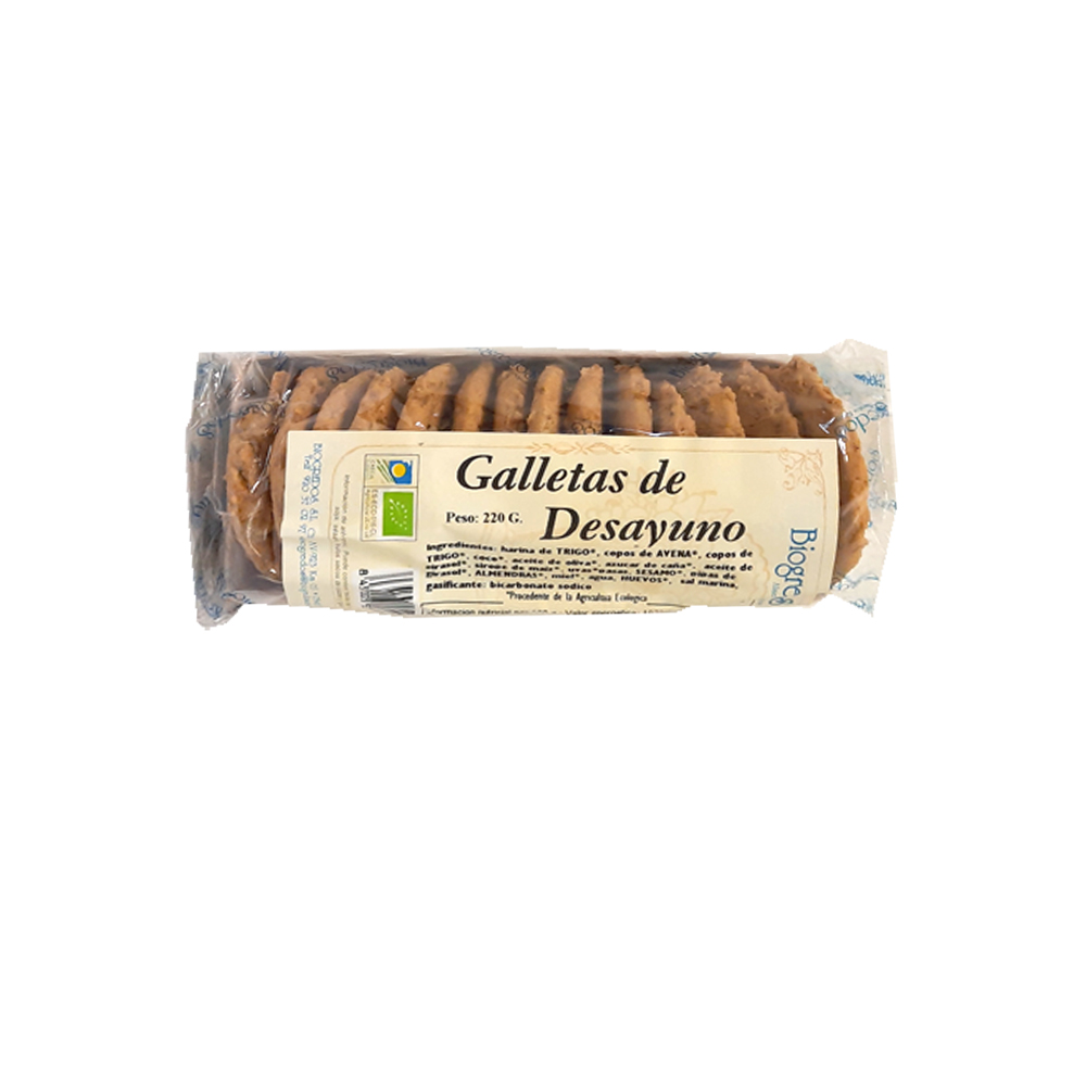 GALLETAS DE DESAYUNO Biogredos (220 g) Cad 10/3