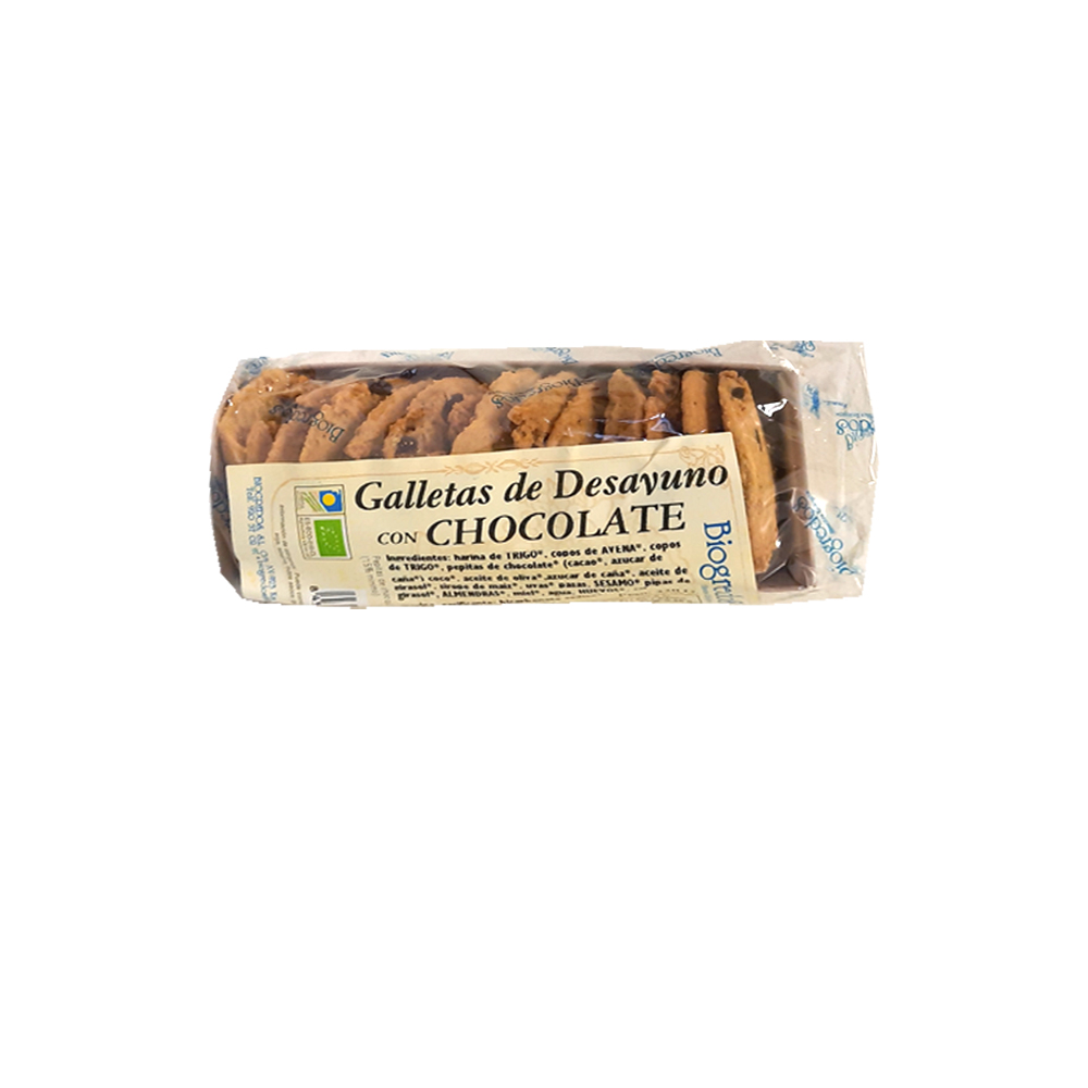 GALLETAS DE DESAYUNO CON CHOCOLATE Biogredos (220 g)