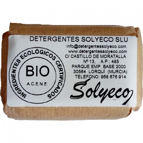 PASTILLA DE JABON CASERO DE ACEITE DE OLIVA 1ª PRESION EN FRIO Solyeco