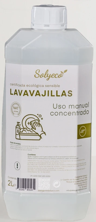 LAVAVAJILLAS A MANO CONCENTRADO SENSIBLE Solyeco (2 L)