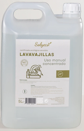  ESKUZKO ONTZI-GARBIGAILU KONTZENTRATU SENTIKORRA Solyeco (5 L)