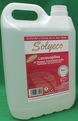 LAVAVAJILLAS A MANO CONCENTRADO SENSIBLE Solyeco (5 L)*