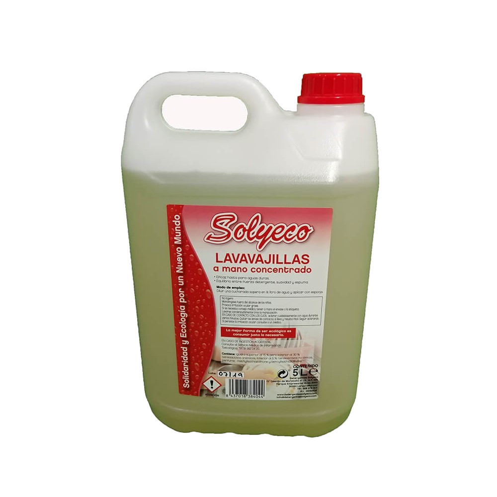 LAVAVAJILLAS A MANO CONCENTRADO Solyeco (5 L)