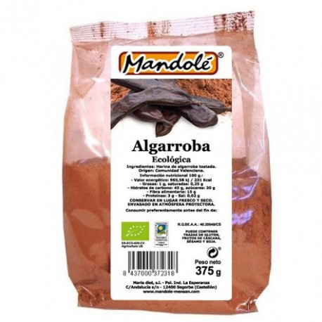 HARINA DE ALGARROBA EN POLVO Mandolé (250 g)