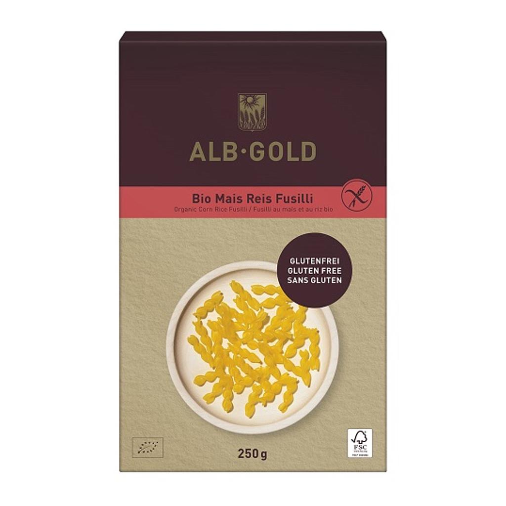 ESPIRALES DE MAIZ Y ARROZ Alb-Gold (250 gr)