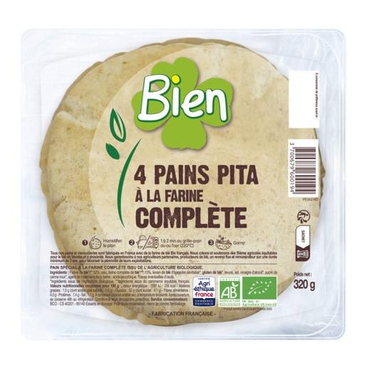 PAN DE PITA INTEGRAL 4 und (320 gr)