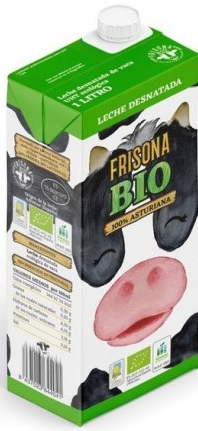 LECHE DESNATADA Frisona Bio (1 L) Cad. 26/9