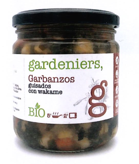 GARBANZO GUISADO CON ALGA WAKAME Gardeniers (350 g)