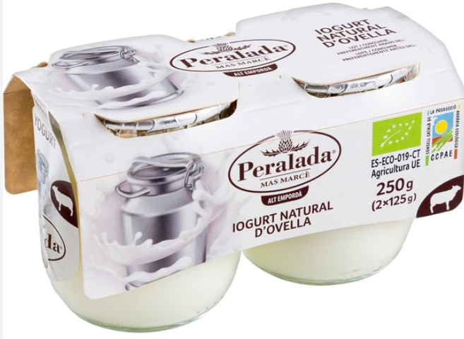YOGURT de OVEJA Peralada (2 und de 125g) y solo en pabellón
