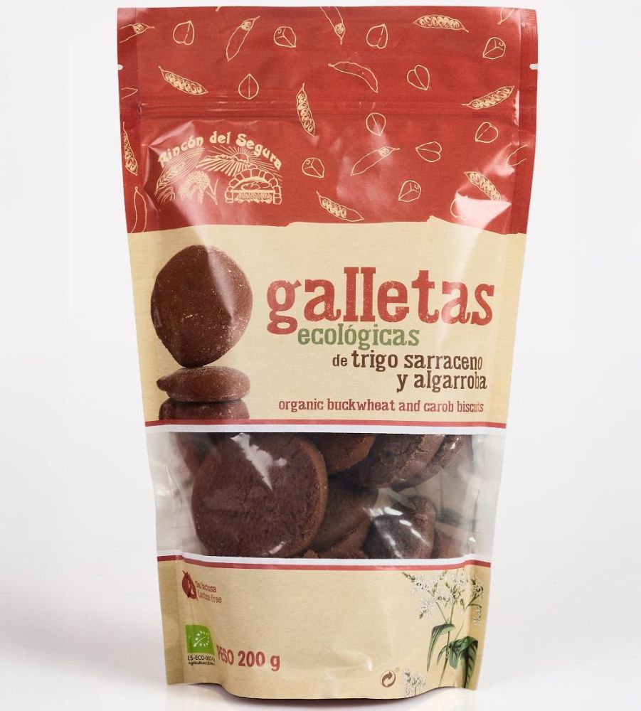 GALLETAS DE TRIGO SARRACENO Y ALGARROBA Rincón del Segura (200 g)