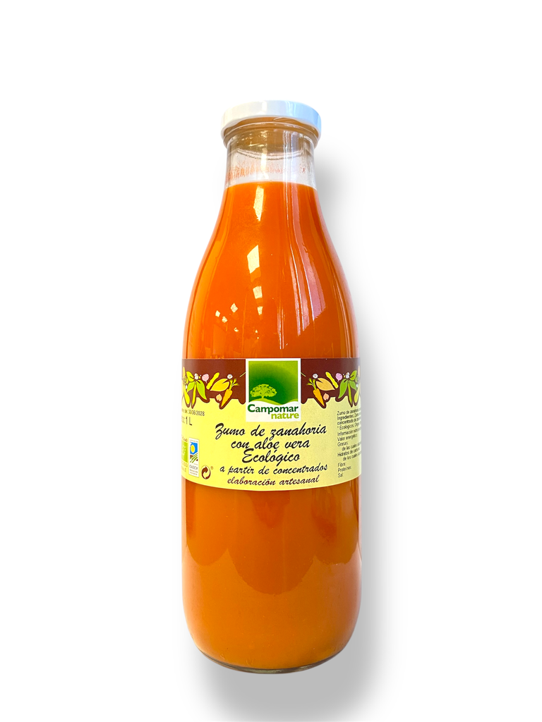 ZUMO DE ZANAHORIA CON ALOE Campomar nature (1 L)