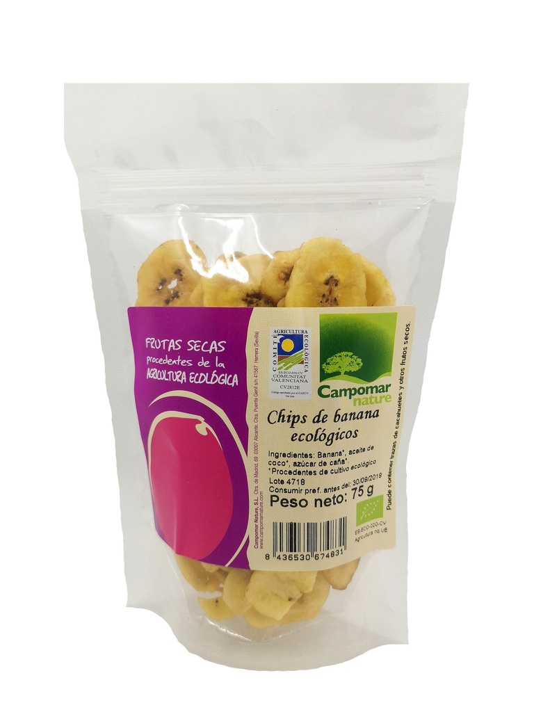 CHIPS DE BANANA Campomar nature (75 g)