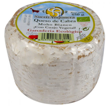 QUESO DE CABRA CUAJO VEGETAL Suerte Ampanera (450 gr) Cad 20/4.