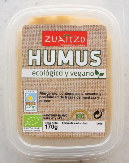 HUMUS AL NATURAL Zuaitzo (170 g)
