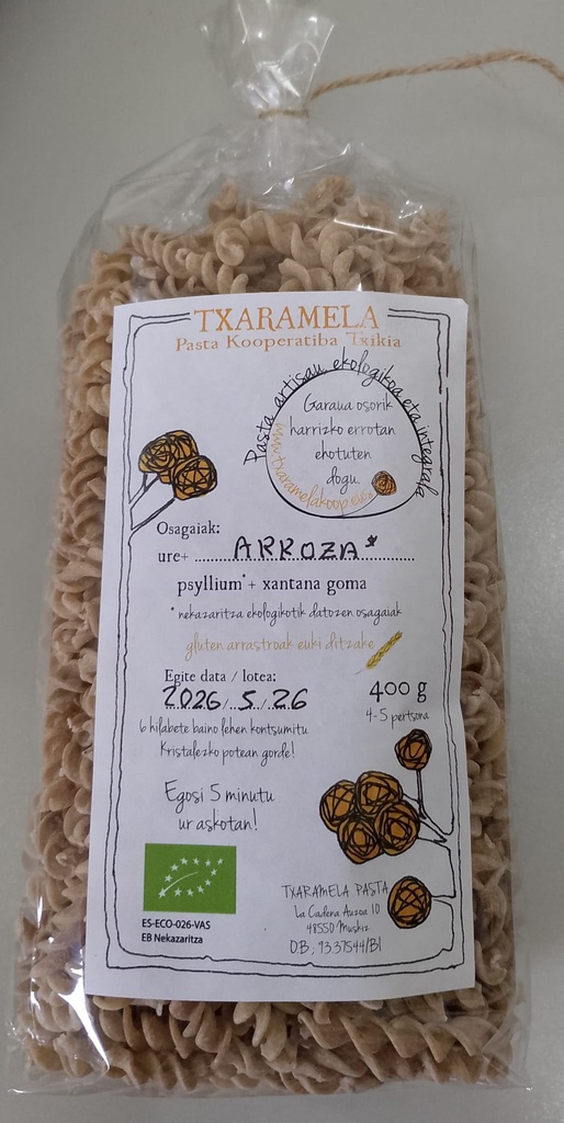 ESPIRALES DE ARROZ Txaramela Pasta (400 g)