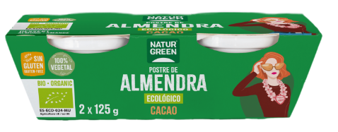POSTRE ALMENDRA KAKAO Natugreen (2 x 125 g)