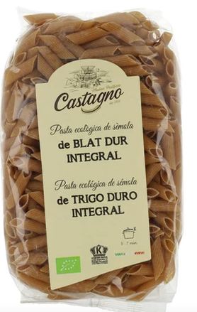 MACARRONES INTEGRALES DE SEMOLA Castagno (500 g)