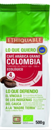 CAFE ARABICA MOLIDO COLOMBIA Ethiquable (250 g)